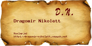 Dragomir Nikolett névjegykártya
